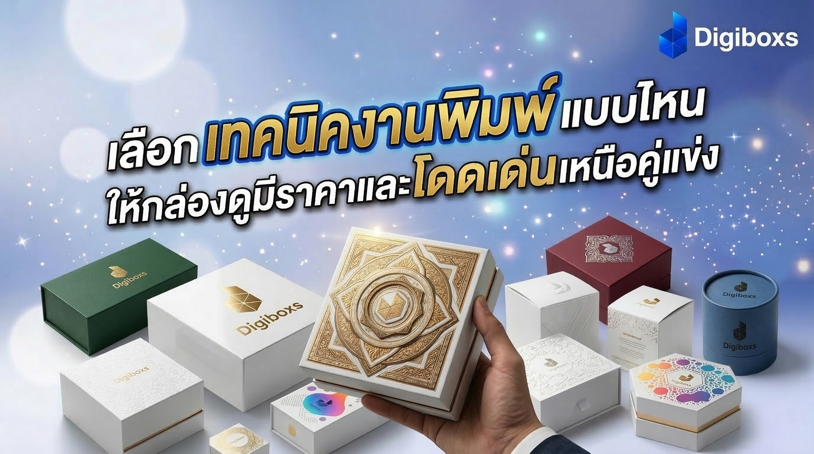เลือกเทคนิคงานพิมพ์แบบไหน ให้กล่องดูมีราคาและโดดเด่นเหนือคู่แข่ง