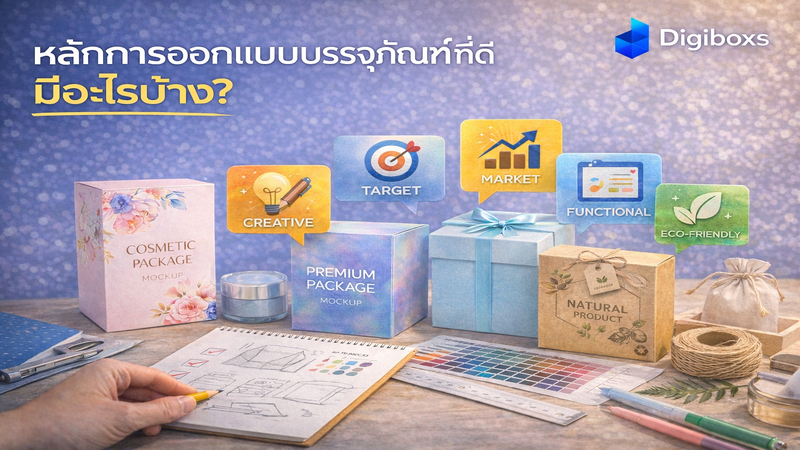 หลักการออกแบบบรรจุภัณฑ์ที่ดี มีอะไรบ้าง? คู่มือพื้นฐานที่คุณควรรู้