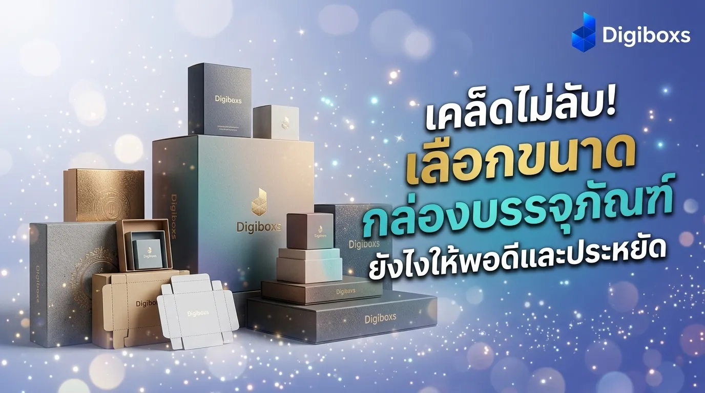 เคล็ดไม่ลับ! เลือกขนาดกล่องบรรจุภัณฑ์ยังไงให้พอดีและประหยัด