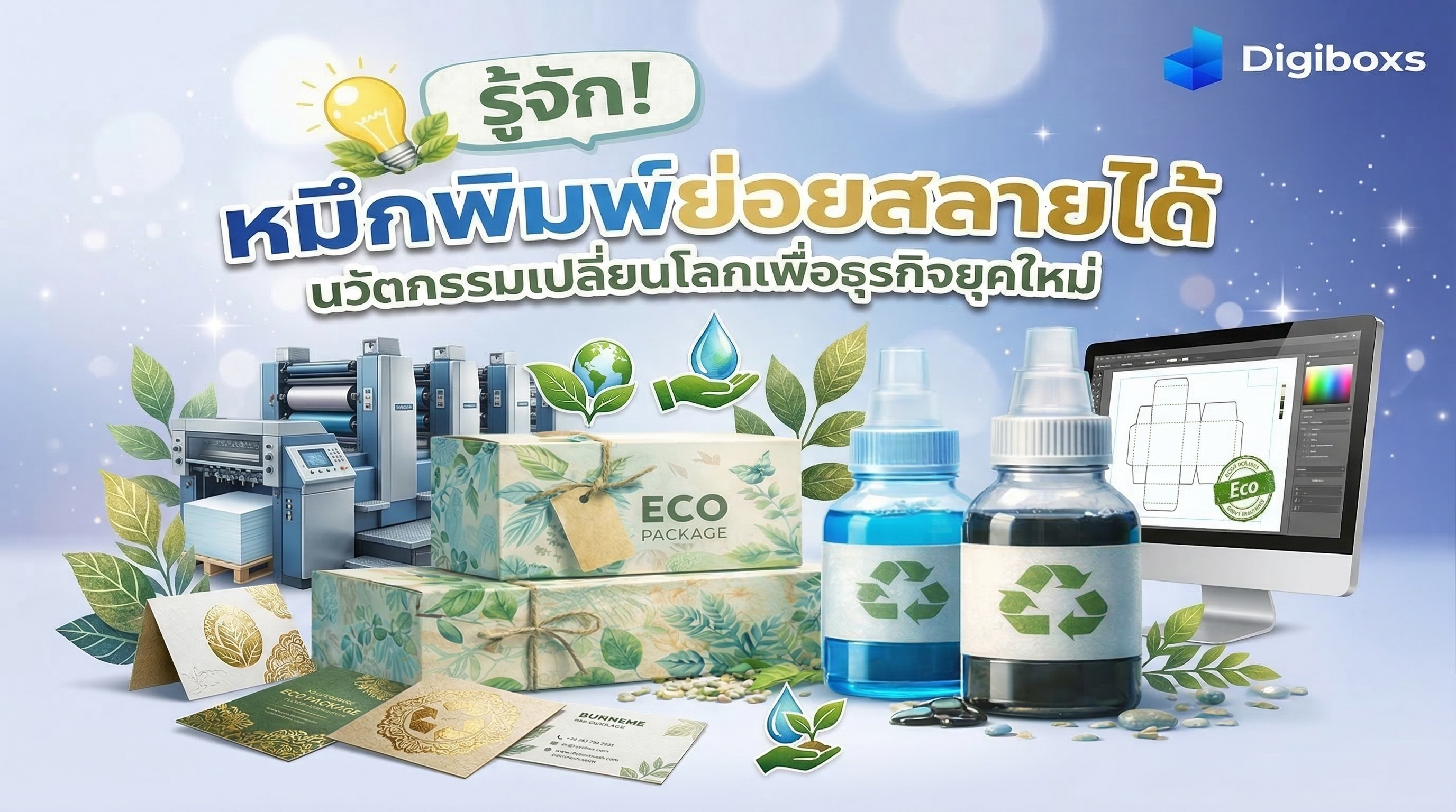 รู้จัก! หมึกพิมพ์ย่อยสลายได้ นวัตกรรมเปลี่ยนโลกเพื่อธุรกิจยุคใหม่