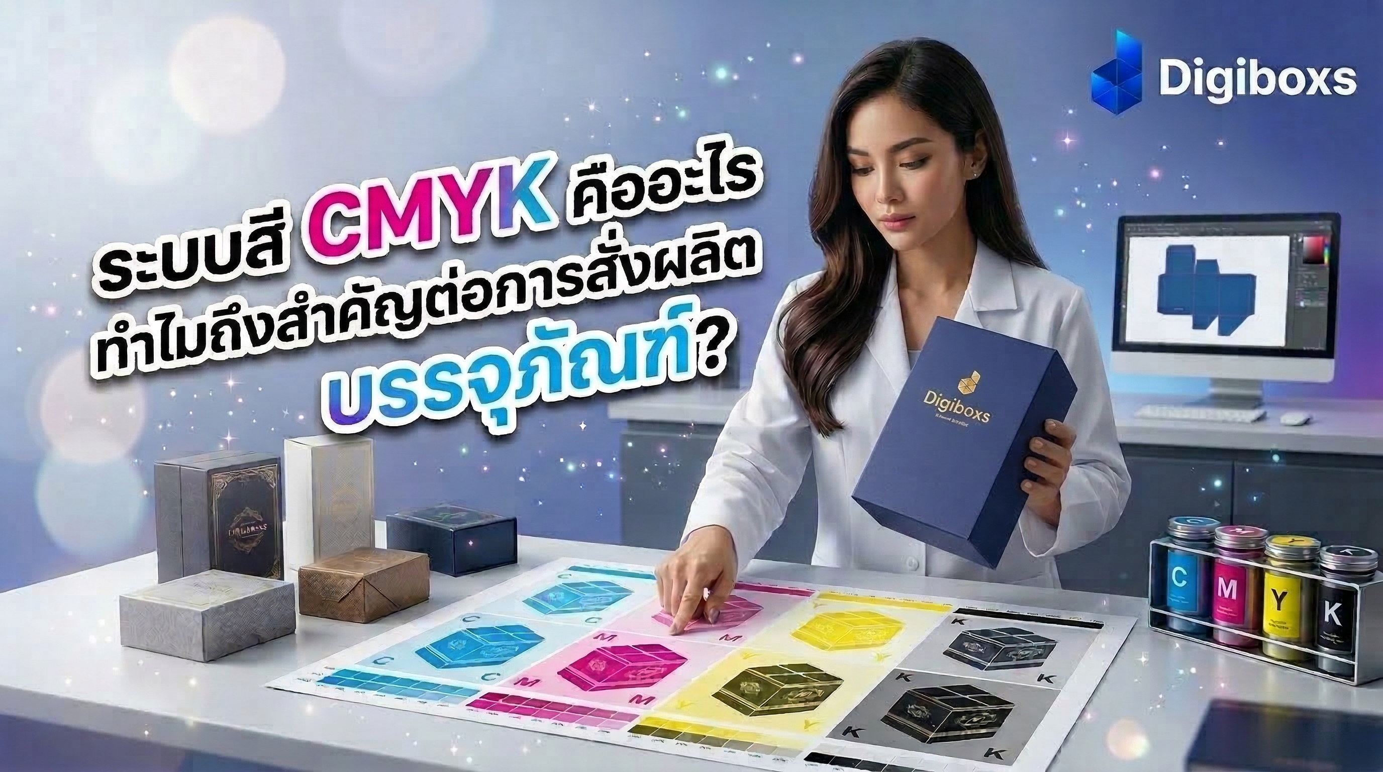 ระบบสี CMYK คืออะไร ทำไมถึงสำคัญต่อการสั่งผลิตกล่องบรรจุภัณฑ์?