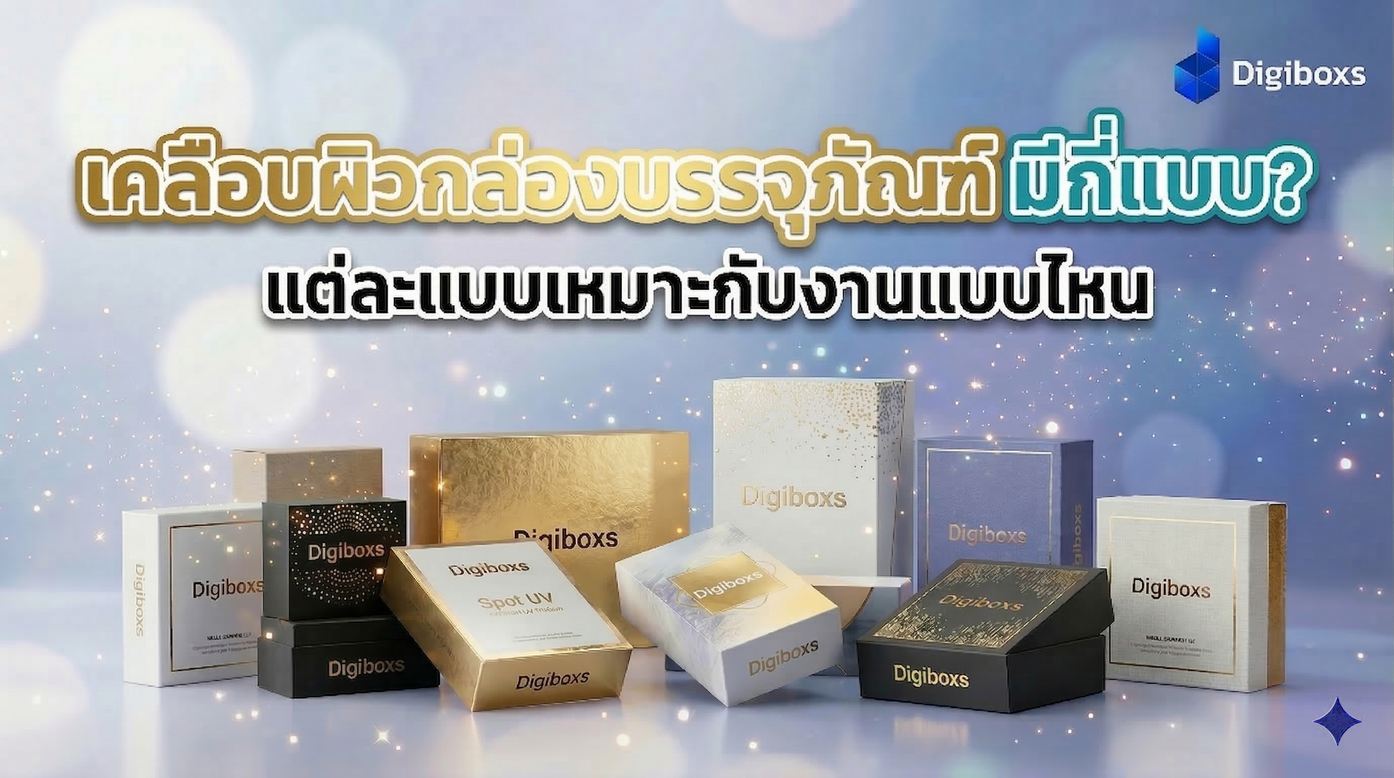 การเคลือบผิวกล่องบรรจุภัณฑ์ มีกี่แบบ และแต่ละแบบเหมาะกับงานแบบไหน