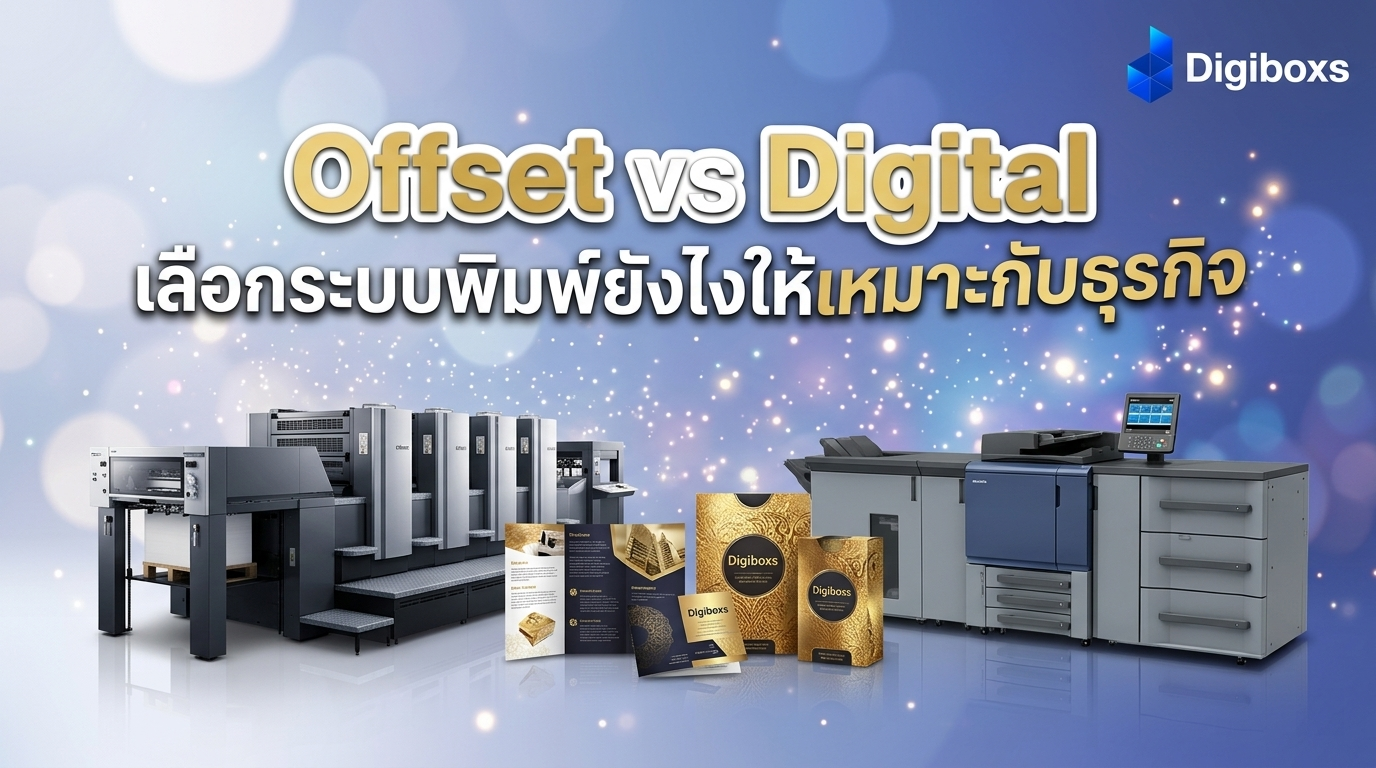 Offset vs Digital เลือกระบบพิมพ์ยังไงให้เหมาะกับธุรกิจ